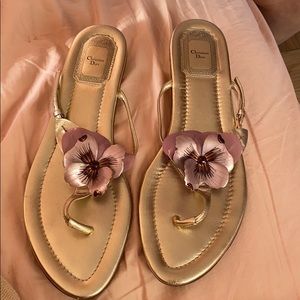 Christian Dior flip flops/sandals